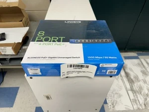 Cisco LGS108P LGS108P 8PT UNMGD GB POE SWCH SG100D-08P - Picture 1 of 4