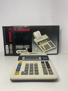 Vintage Canon Electric Calculator P20-DX Desktop with AD-11 Power Adapter - Picture 1 of 4