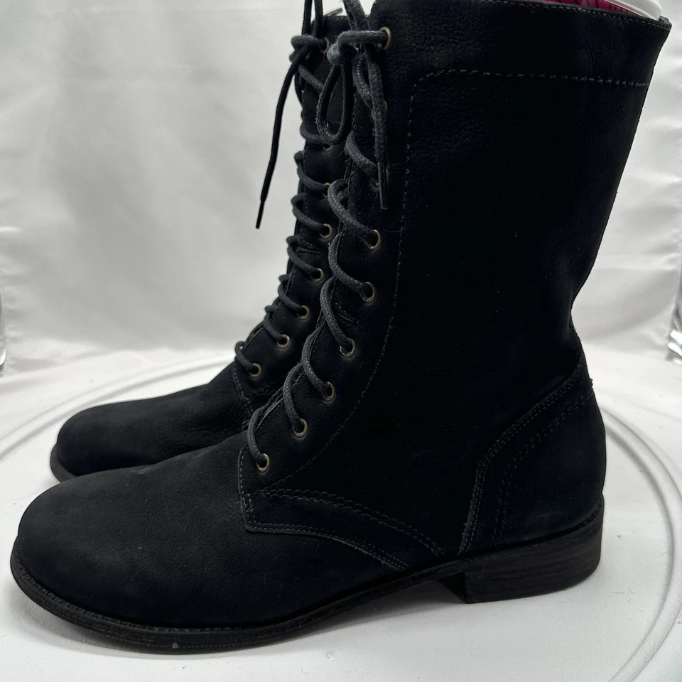 Bota de Combate Elites by Walking Cradles Cuero Con Cordones y Cremallera Negra Talla 11 W Brasil Foto 1 de 4
