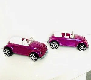 Hot Wheels 2007 VW Volkswagen Bug Beetle Convertible Mystery Car Lot of 2 VW - Picture 1 of 7