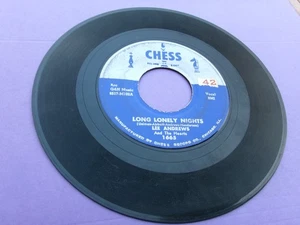 Lee Andrews & The Hearts 45 Long Lonely Nights/The Clock -Good - Imagen 1 de 2
