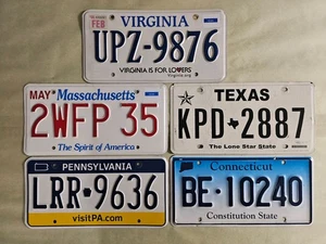 License plate (5) ⭐ Collect Arts Hobby Craft Decor Projects - Picture 1 of 1