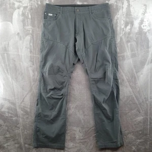 Kuhl Pants Mens 36x30 Gray Vented Knee Crotch Hiking Outdoor Stretch Nylon Blend - Picture 1 of 9