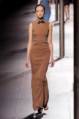 Vestido de Noche Vintage Lanvin Primavera 2011 Maxi Columna Vestido S Pasarela Alber Elbaz Foto 1 de 4