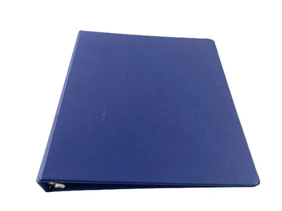 Avery Dennison 1" Blue 3-Ring Binder, Durable, Holds 175 Sheets, USA Made - Image 1 of 4