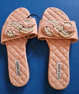 CAPE ROBBIN OMH -3 Women's Blush Sandals Size Women 8 NEW - Picture 1 of 4