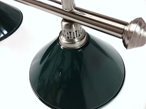 Large QUALITY Pool Snooker Billiard Table Light Brushed with 4 x Green Shades - Picture 1 of 10