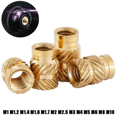 H59 Messing Rändelmutter Gewindeeinsatz Einpressmutter Einschlagmutter,3D Druck - Bild 1 von 4