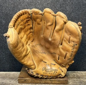 Vtg 1960s Mickey Mantle Rawlings USA Model OT 1 Baseball Glove Mitt Yankees HOF - Picture 1 of 14