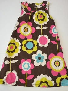Mini Boden Floral Corduroy Pinnie Dress size 11-12 - Picture 1 of 3