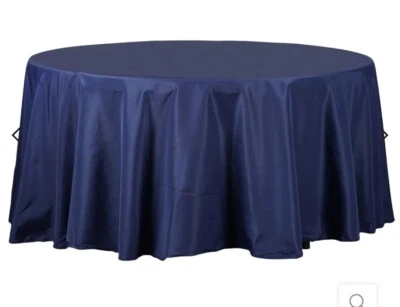 Paquete de 10 manteles redondos de 120 pulgadas decoraciones de boda manteles de fiesta Foto 1 de 4