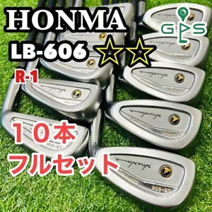 HONMA LB-606 2S Iron Set 3-SW(10Clubs) / Flex R-1 SUPER LIGHT TITANIUM CARBON - Picture 1 of 9