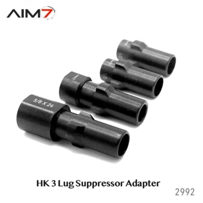 Aim7 3-Lug Muzzle Device 1/2x28, 1/2x36, 5/8x24, M135.1LH