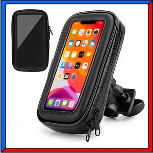 Portacellulare per Bici Moto Custodia Supporto Porta Cellulare Ruotabile 360° - Foto 1 di 13