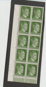 Germany Scott # 509 Block of 10 WWII Reich Hitler 5PF From Sheet MNH - Picture 1 of 1