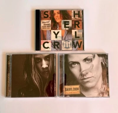 3 Sheryl Crow CDs Tuesday Night Music Club , Self-titled & The Globe Sessions Foto 1 de 4