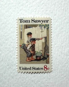 Scott# 1470 - 1972 8c Tom Sawyer Collectible Vintage Stamp - Picture 1 of 1