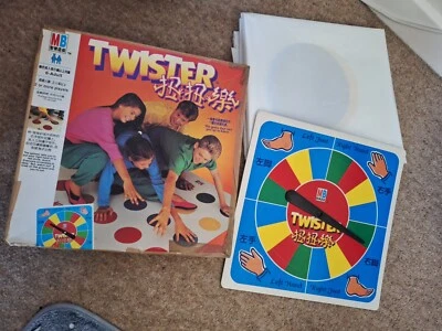MB Twister Game – Vintage Board Game, Classic Mat & Spinner, Preloved - Image 1 of 4
