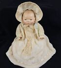 RARE 1920s BYE-LO Baby Doll Copr by GS Putnam USA Made 13" Composition/Linen/Cel