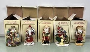 The International Santa Clause Collection Ornaments Vintage Lot Of 5 Open Box - Picture 1 of 10