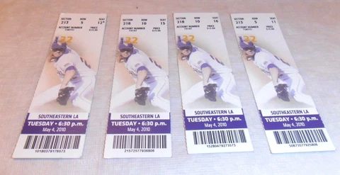 18- VINTAGE OLD 2010-15 LSU TIGERS BASEBALL TICKET LOT BATON ROUGE LA Cover
