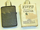 Vintage 1943-45 Seconde Guerre Mondiale Noir Crackle Zippo Briquet - Pat.