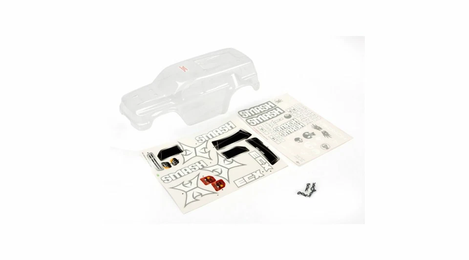 ECX ECX8303 Clear Body U-Finish For  1/18 Smash Monster Truck - Image 1 of 1