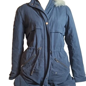 Only Blue Denim Anno 1995 Blue Hooded Zip-Up Jacket. Size S - Picture 1 of 10