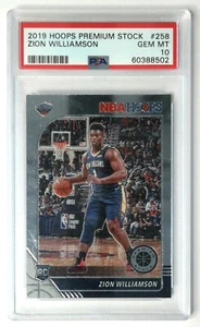 2019 Hoops Premium Stock #258  Rookie Zion Williamson PSA 10 GEM MINT - Picture 1 of 3