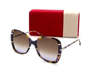 CAROLINA HERRERA CH0025 HKZ Purple Tortoise /  Gray  58mm Sunglasses - Picture 1 of 4