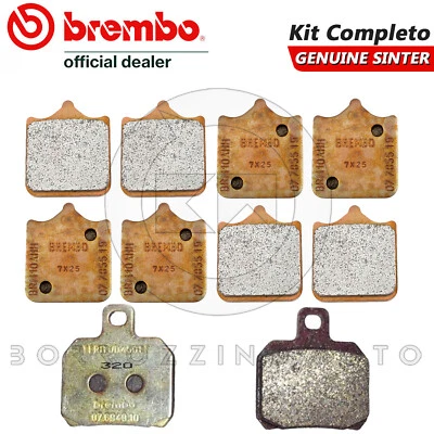 KIT PASTIGLIE FRENO GENUINE BREMBO ANTERIORI + POSTERIORE PER DUCATI 749 R 2004 - Imagem 1 de 3