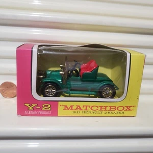MATCHBOX 1968 YESTERYEAR Y2B Metallic Green 1911 RENAULT 2 SEATER 3 Prong Spare* - Picture 1 of 6