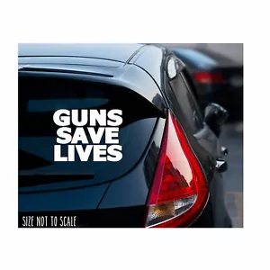 Guns Save Lives Sticker Decal - 2nd Amendment 2A Gun Control Choose Size - Bild 1 von 1