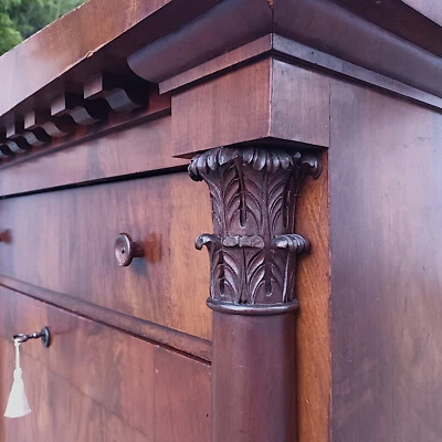 19Jh Sekretär Antik Biedermeier Gründerzeit Klassizismus Schreibschrank - Bild 1 von 4