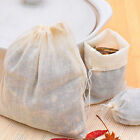 10pcs Empty Teabags String Cotton Filter Paper Herb Loose Tea Bags Teabag LOTS