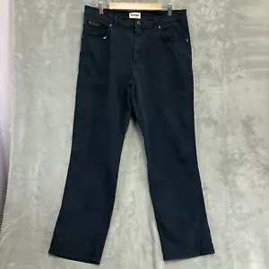 Wrangler Chinos Texa 821 Authentic Straight Mens 36W 30L Navy Blue Cotton - Picture 1 of 10