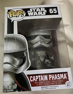 STAR WARS THE FORCE AWAKENS #65 FIGURE, CAPTAIN PHASMA FUNKO POP ,  NEW IN BOX! - Picture 1 of 6