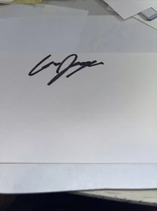 Connor Janzen Signed 3x5 index Card - Picture 1 of 1
