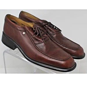 Pierre Cardin Brown Leather Oxford Lace Up Shoes Sz 43 EUC - Picture 1 of 8