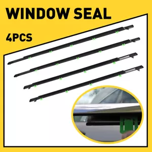 Seal For 2016-2021 Honda Civic Sedan 4pcs Weatherstrip Moulding Trim Belt Window - Picture 1 of 9