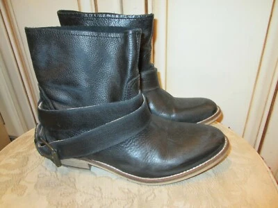 BRONX Mujer Diseñador NEGRO "DISTRESSED Botines Talla 39/9 Foto 1 de 4