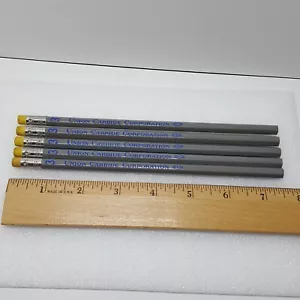 Lote de 5 lápices de madera vintage UNION CARBIDE CORPORATION seguridad siempre - todos los caminos #3 - Imagen 1 de 8