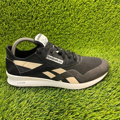 Reebok Classic Nylon Womens Size 9 Black White Walking Running Shoes Sneakers - Image 1 of 4