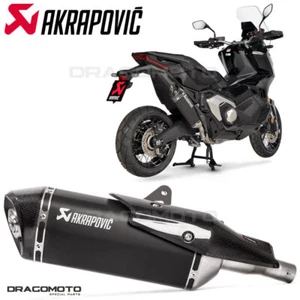HONDA X-ADV 750 FORZA 2017-2023 Exhaust AKRAPOVIC Titanium Black S-H7SO4-HRTBL - Picture 1 of 7