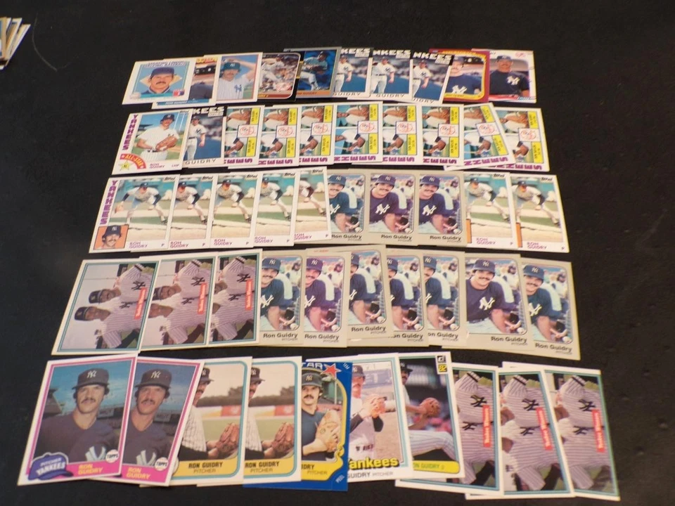 RON GUIDRY - ¡Enorme lote de 50 tarjetas! Fleer-Topps+ 1981! ¡YANKEES! Foto 1 de 1