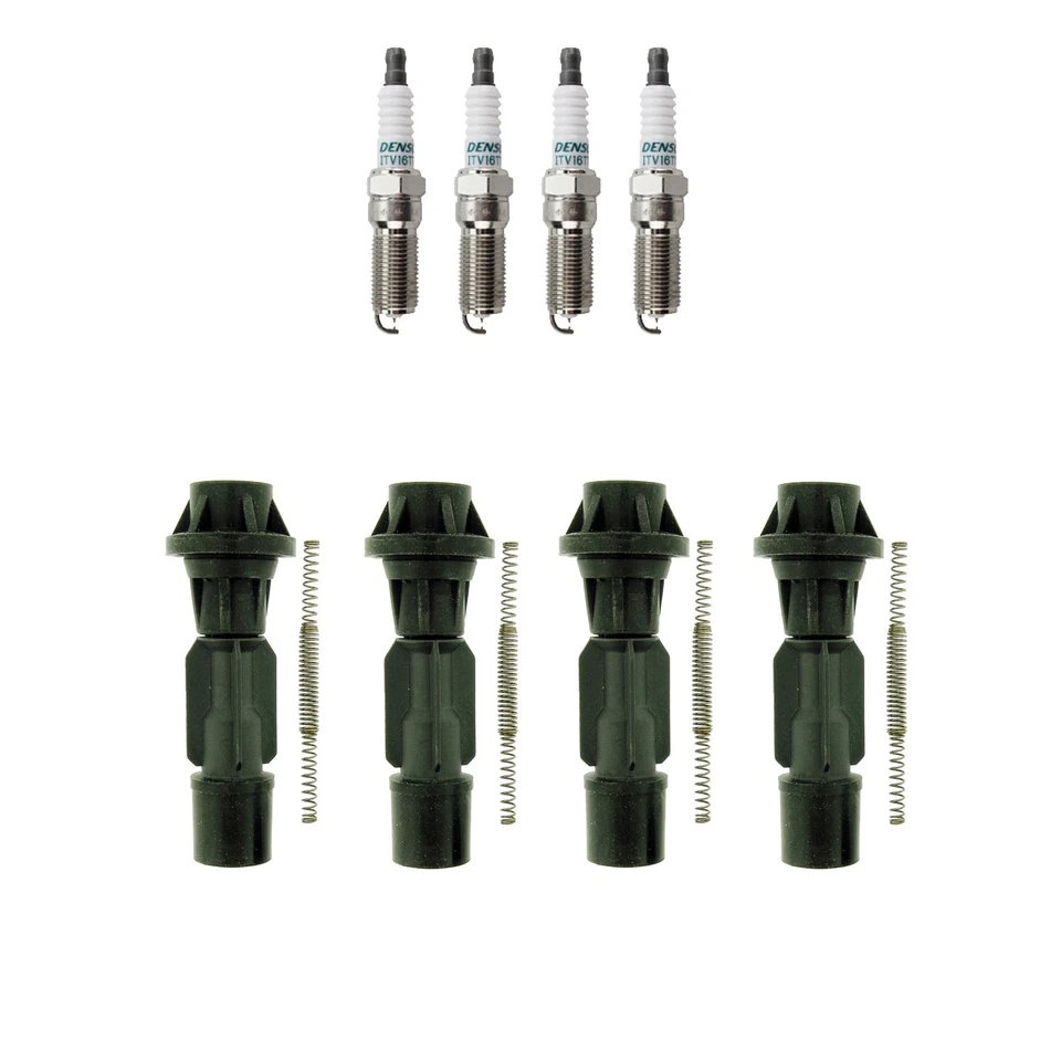 Kit de 4 bujías de iridio Denso y botas de 4 bobinas NGK para CX-7 6 3 Sport L4 Gas Foto 1 de 1