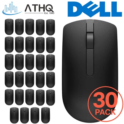 PACK OF 30 Dell MS116-BK USB Wired Optical Mouse Black Scroll Wheel Laptop NEW - Image 1 of 4