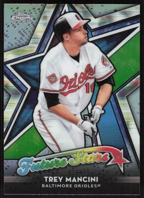 2018 Topps Chrome Future Stars #FS-16 Trey Mancini Future Stars - Image 1 of 2