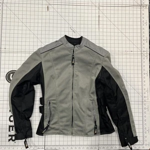 Xelement Motorcycle Jacket, Mesh, Padded, Size Small Grey Black Full Zip - Foto 1 di 4