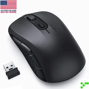 2.4Ghz Bluetooth Dual Wireless Mouse Silent Click Multi Device Laptop PC - Picture 1 of 10